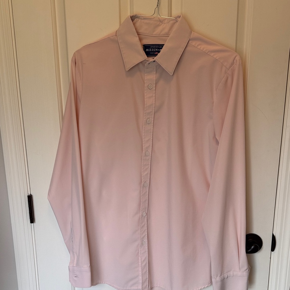 Mizzen+Main Soft Pink Men's Dress Shirt